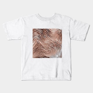 Abstract Swirl Pattern in Earth Tones No. 537 Kids T-Shirt